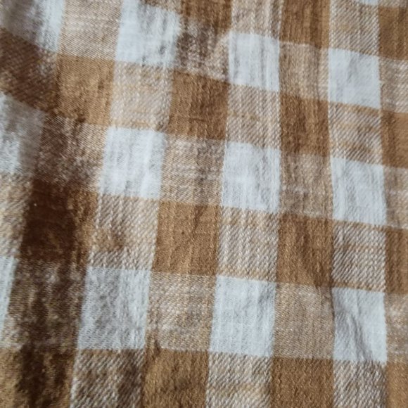 Time and Tru Women's Button Down Hooded Flannel Shirt - Picture 6 of 8